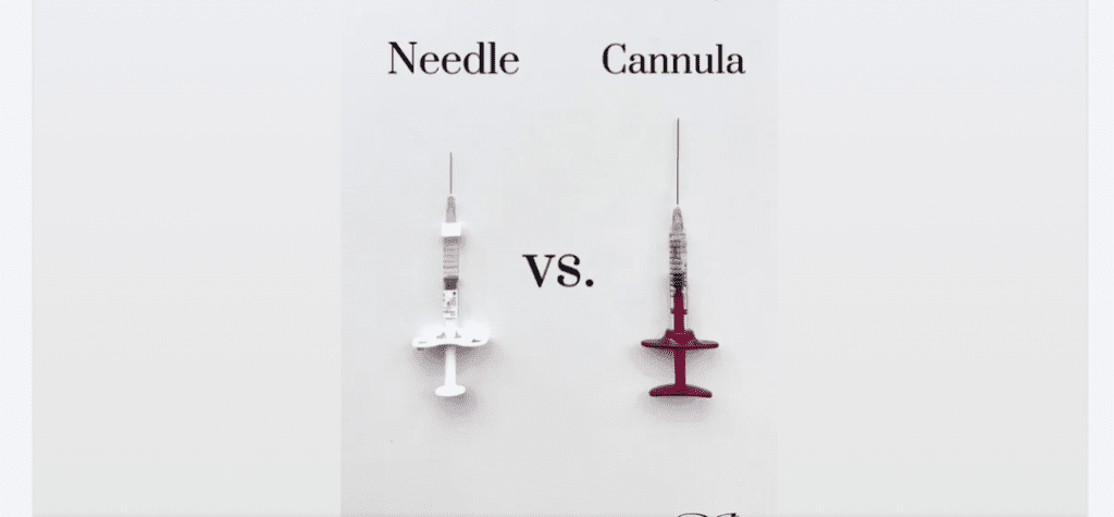 which one is best needle or cannula for thin lips.