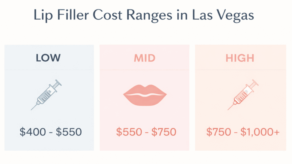 Average Cost of Lip Filler in Las Vegas