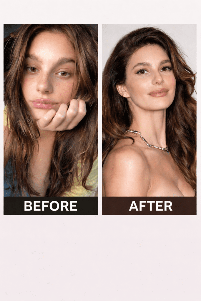 Camila Morrone Before and After