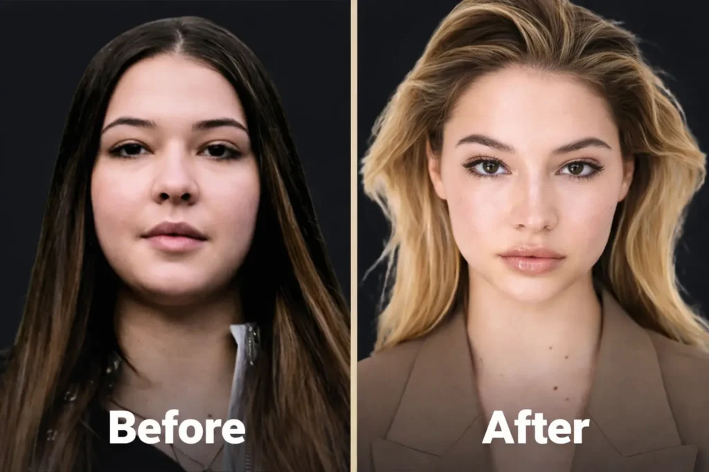 Madelyn Cline Before Lip Filler