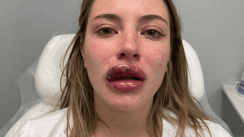 Vascular Occlusion Lip Filler